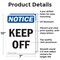 Signmission Keep Off, 7 in W x Rectangle, Aluminum OS-2PACK-NS-A-710-V-13832 - alternate 2
